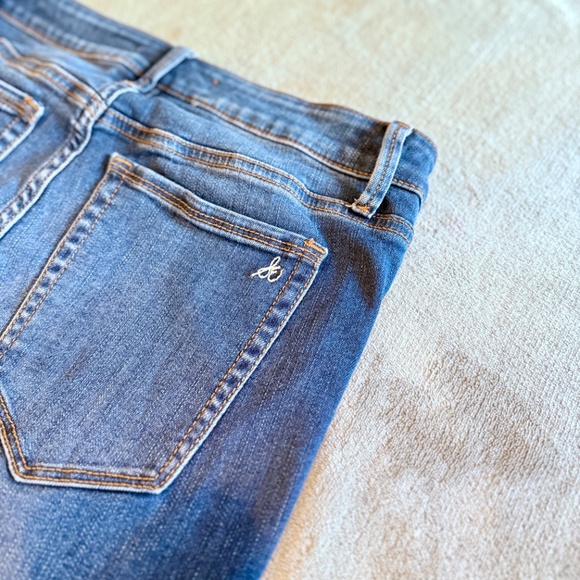 Sam Edelman The Kitten Midrise Skinny Ankle Distressed, Raw hem Size 27 - Picture 5 of 10